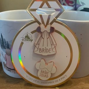 Hard to find Disney Bride and Bride Squad pins. 1 of each in this set ❤️
